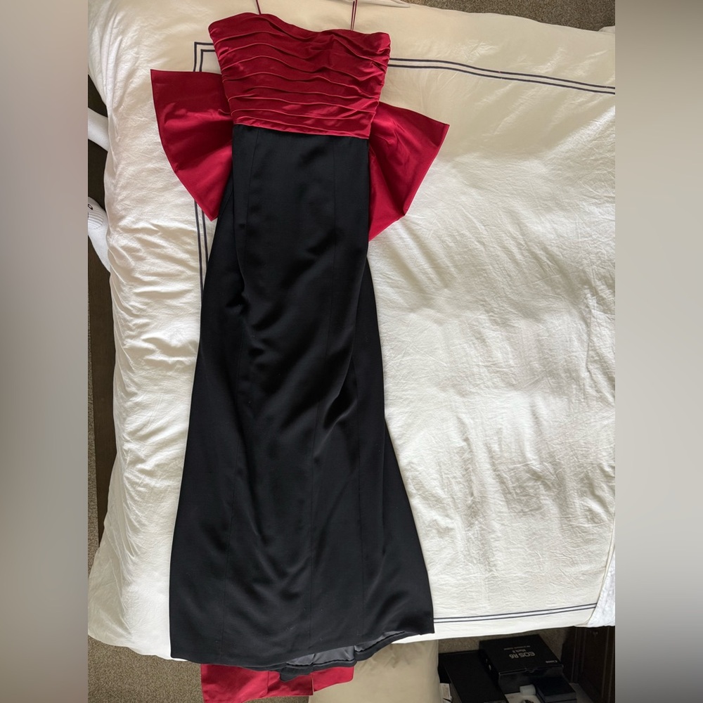 ❌SOLD❌ RALPH LAUREN PURPLE LABEL RED BOW DRESS - Picture 5 of 15